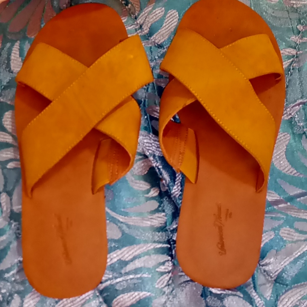 yellow sandals